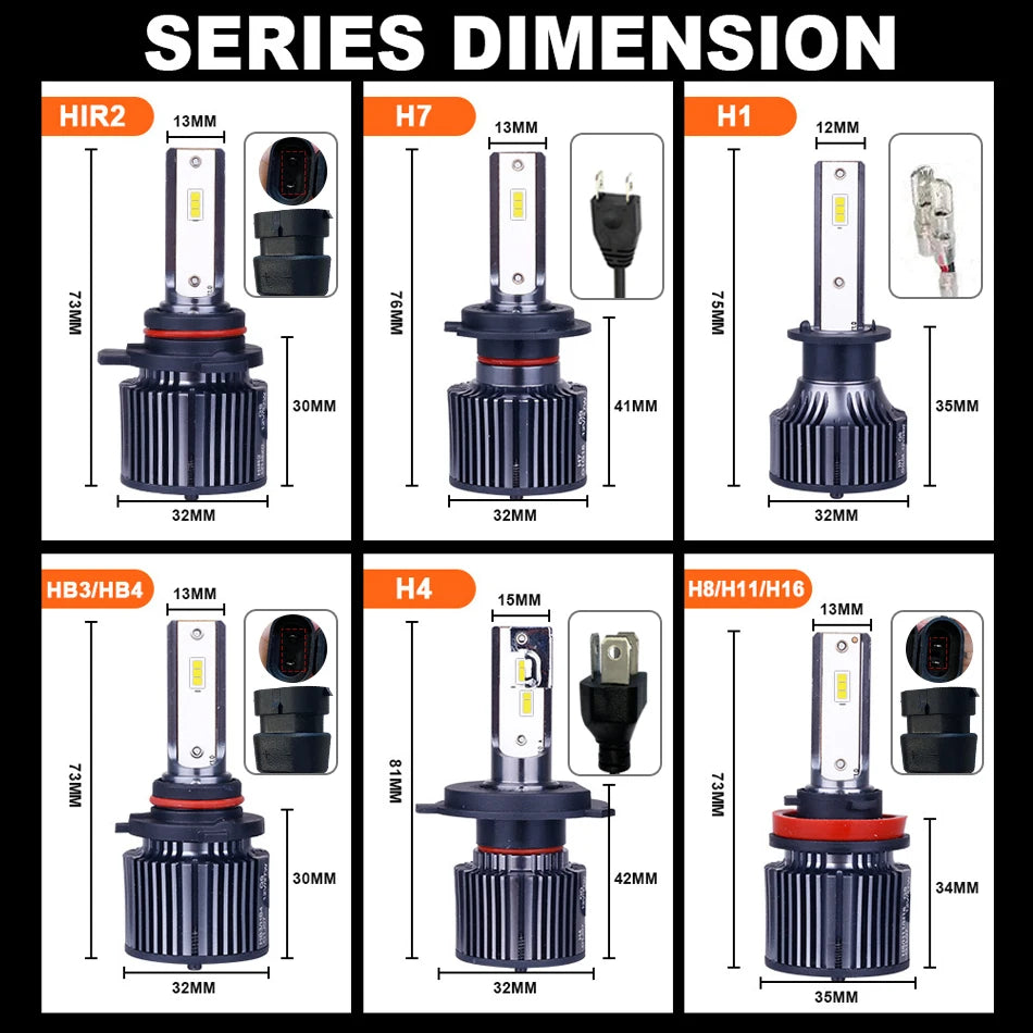 OSRAM Original Auto H7 H4 Led Car Headlight Bulbs 9012 HIR2 Lamp HB2 9003 H1 9005 9006 HB4 HB3 H11 H8 Fog Lights 6000K White 12V