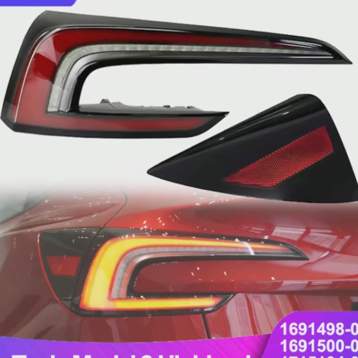 New Tail light Assembly & Rear Charging Port Cover Trim Panel For Tesla Model 3 Highland 2023-2026 Auto Replacement Parts